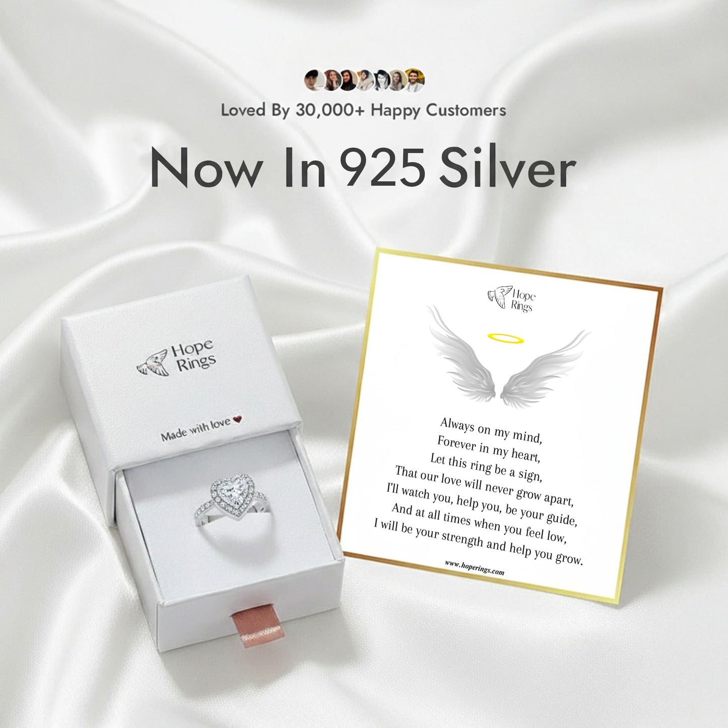 Forever In My Heart Urn Ring - 925 Sterling Silver