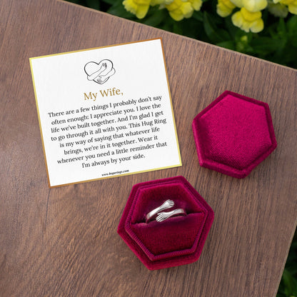 Husband & Wife Hug Ring