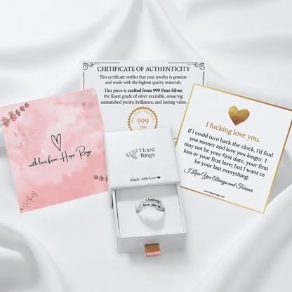 I F♡cking Love You Ring - Pure Silver
