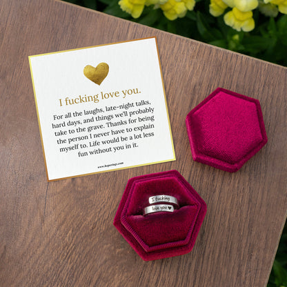 I F♡cking Love You Ring