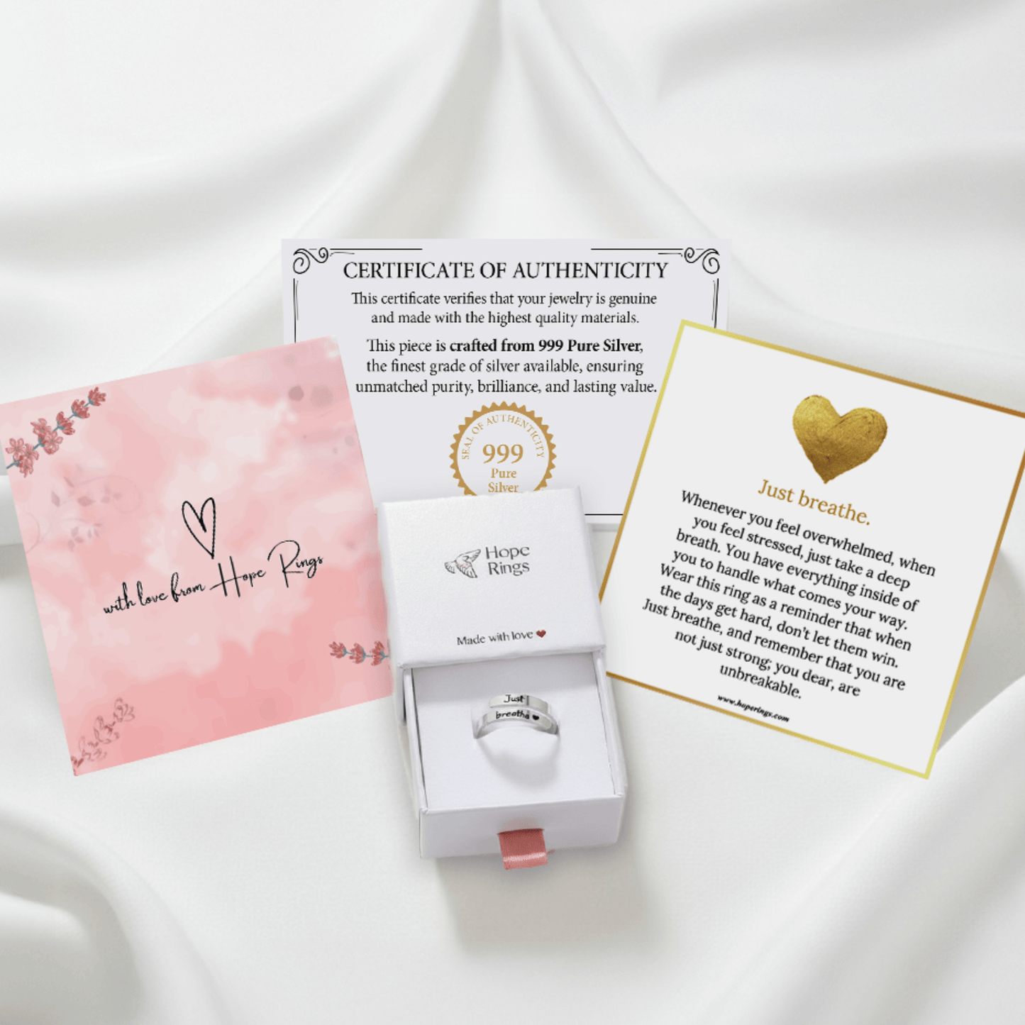 Just Breathe Ring - Pure Silver