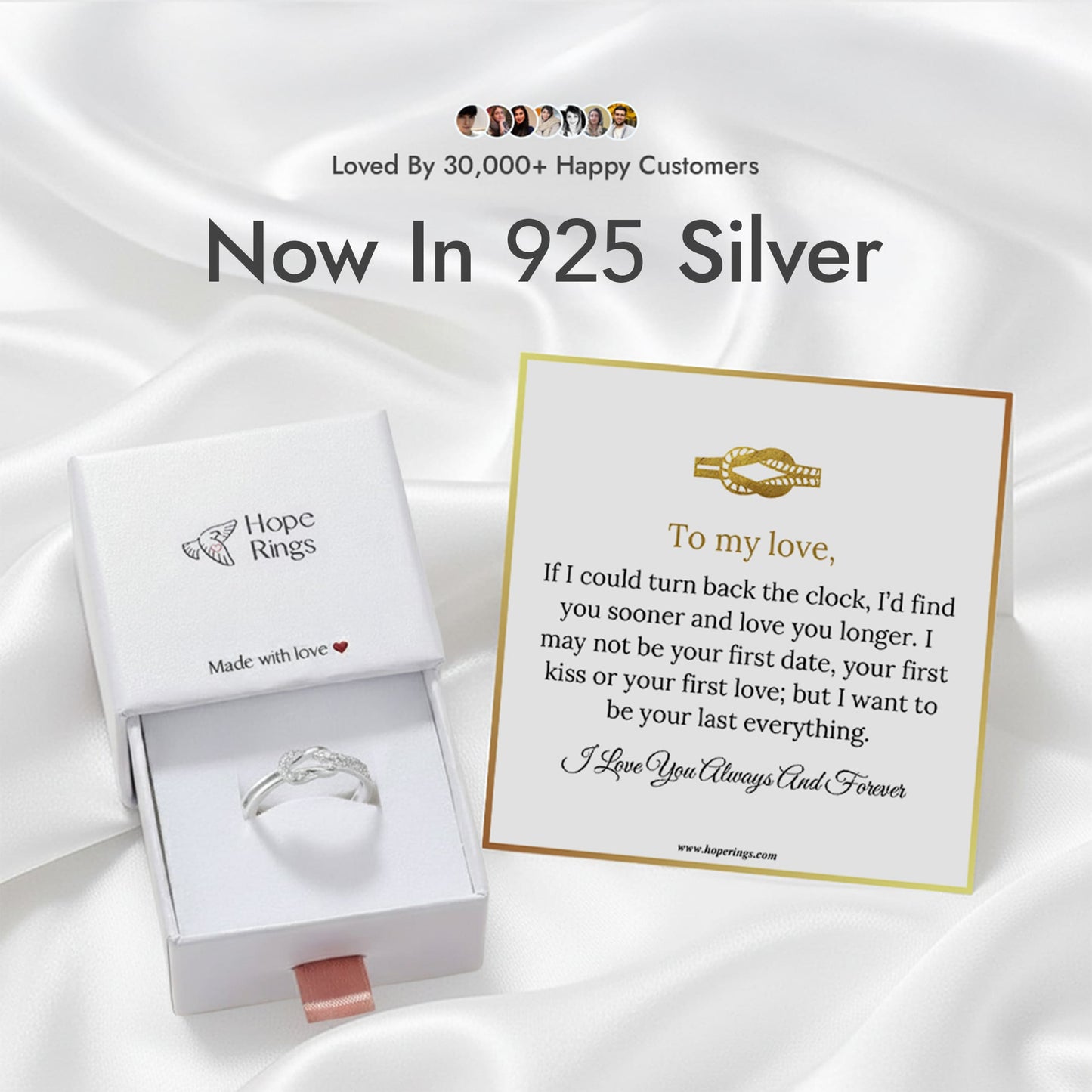 Love Knot Ring - 925 Silver