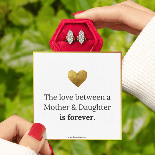 Mom & Daughter Matching Heart Ring