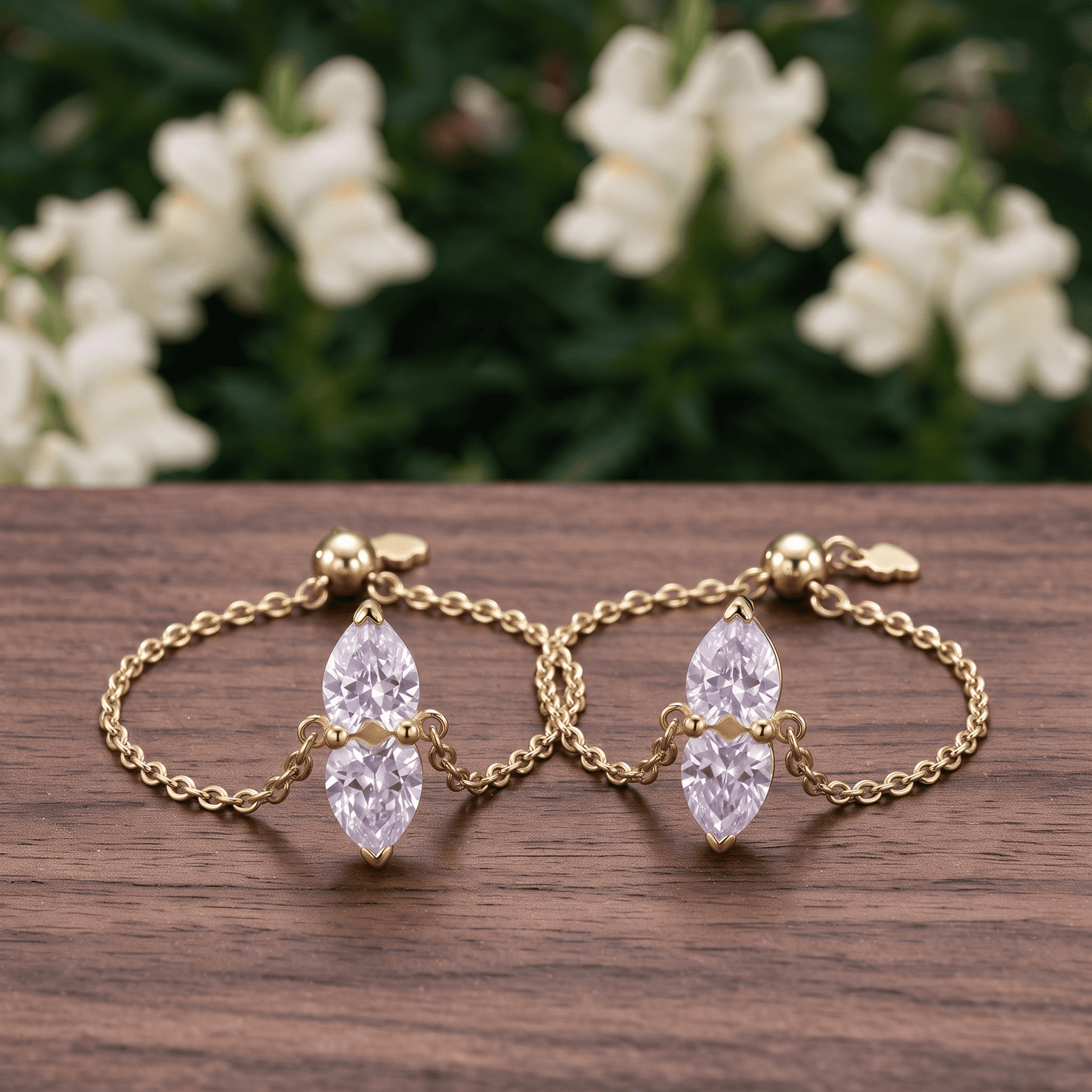 Mom & Daughter Matching Heart Ring