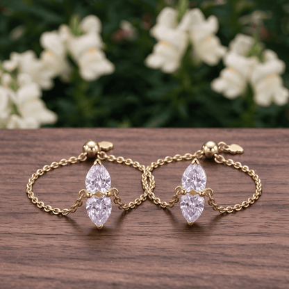 Mom & Daughter Matching Heart Ring