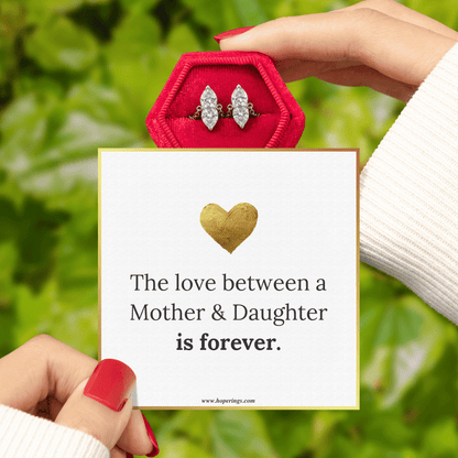 Mom & Daughter Matching Heart Ring
