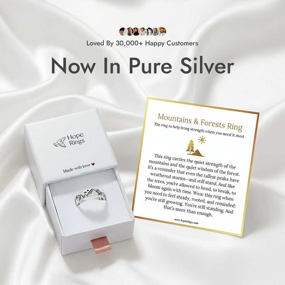 Mountains & Forests Ring - Pure Silver
