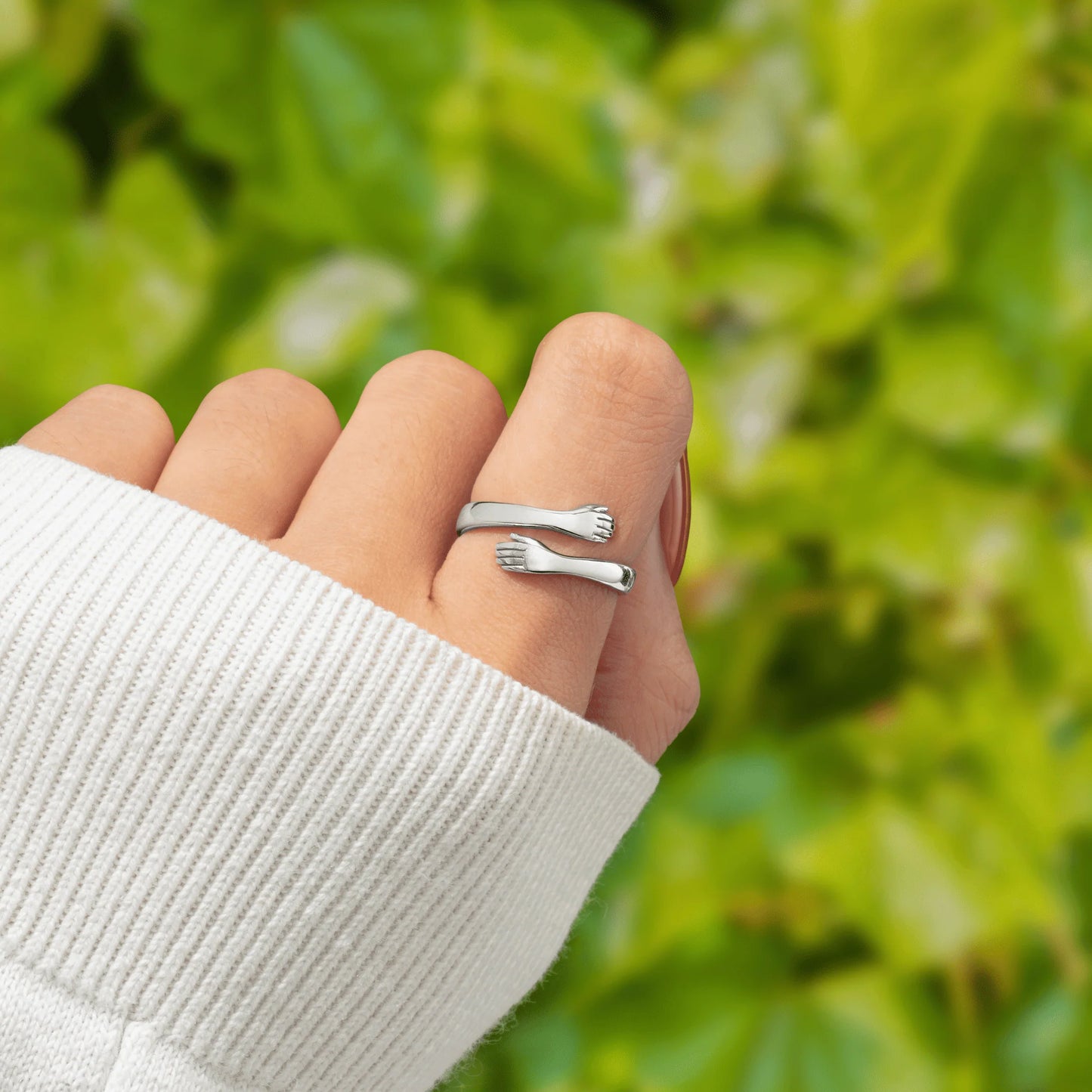To My Granddaughter - Hug Ring
