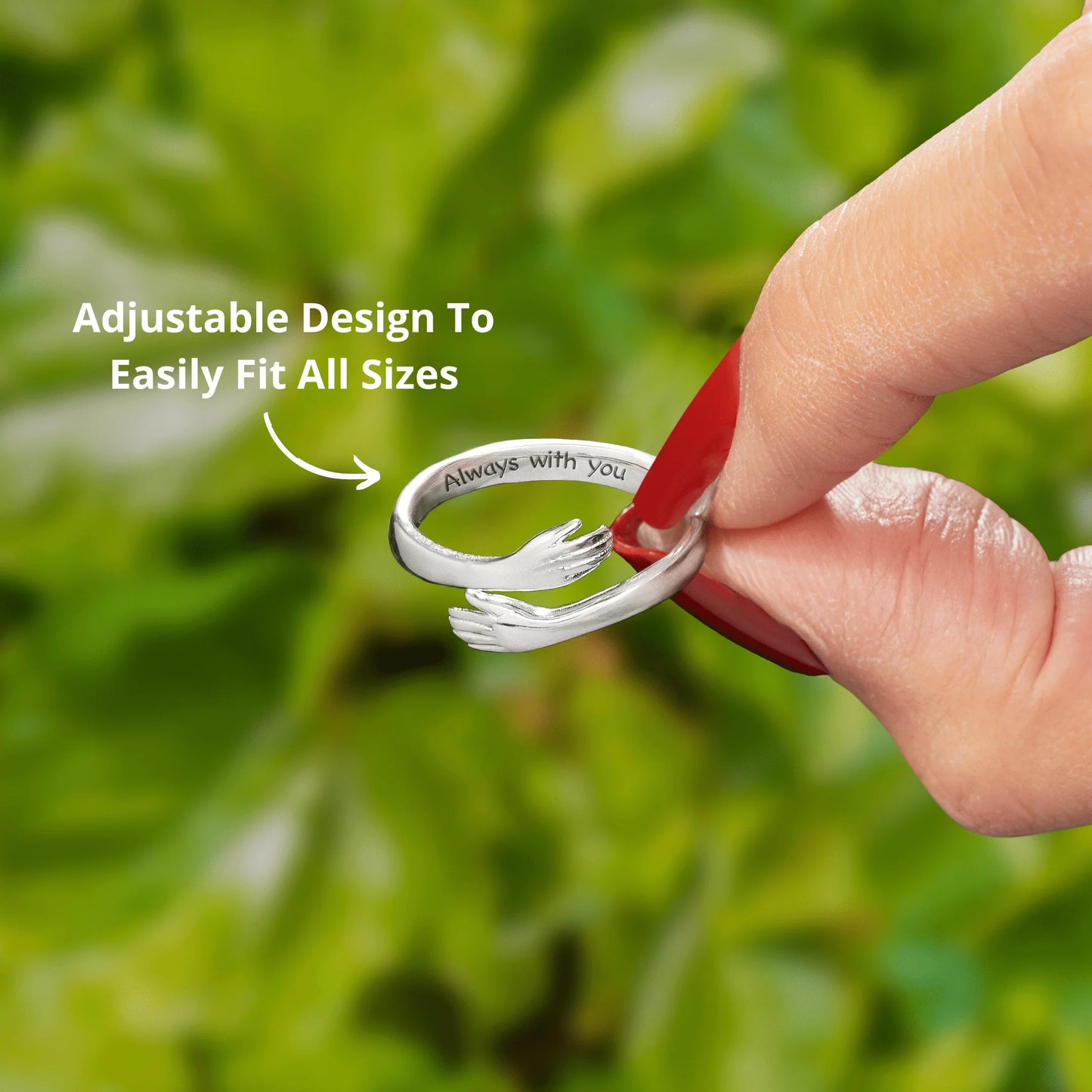 To My Granddaughter - Hug Ring