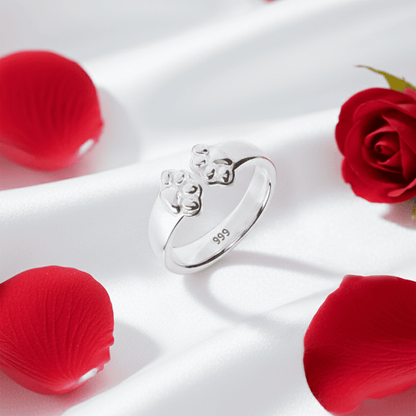 Paw Hug Ring - Pure Silver