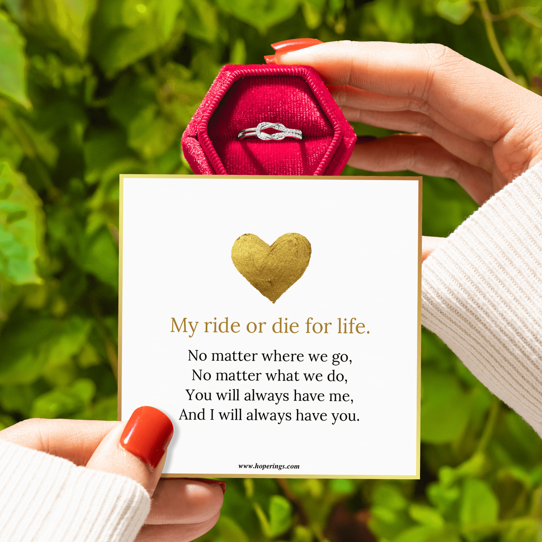 Ride Or Die Knot Ring β Hope Rings