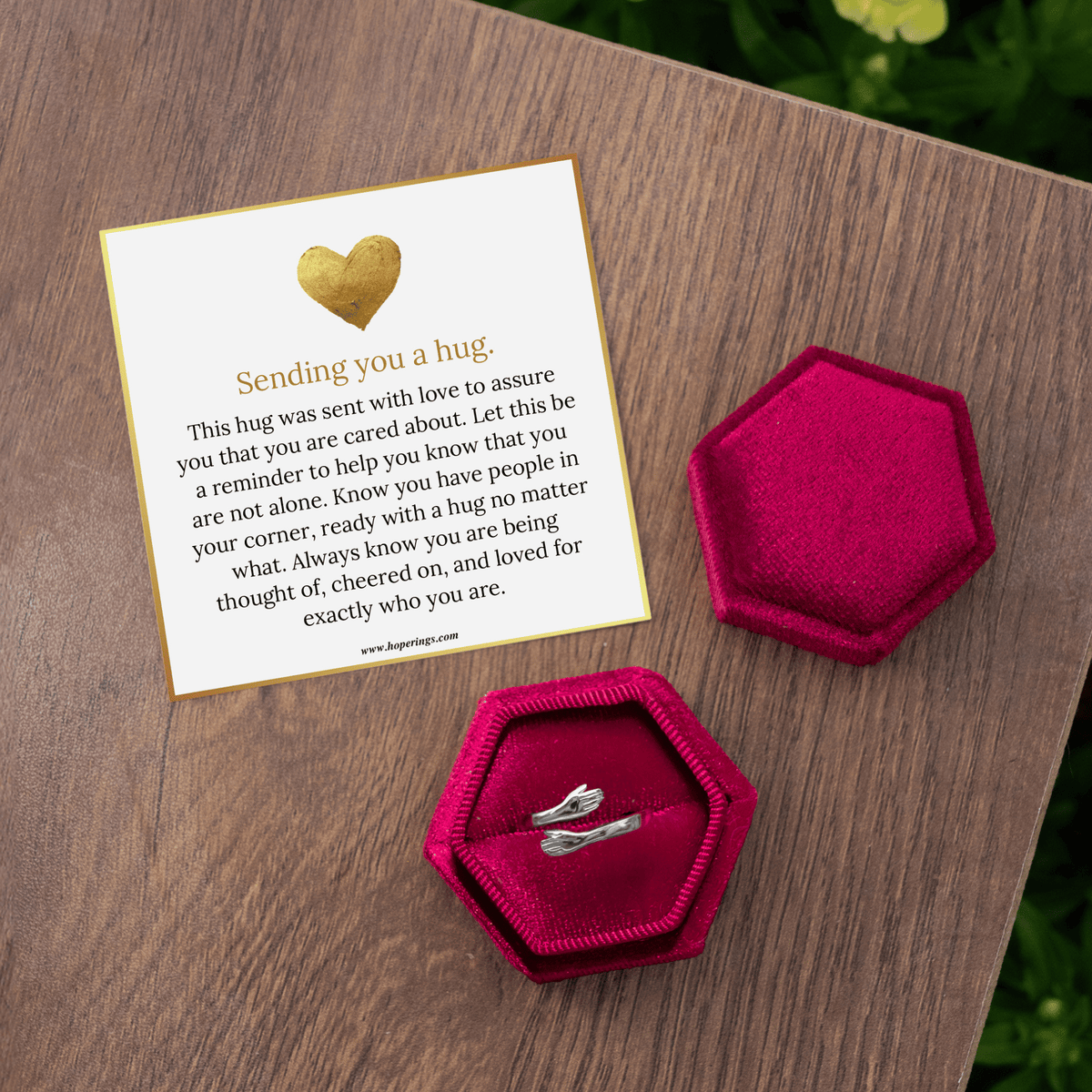 Sending You A Hug Ring – Hope Rings