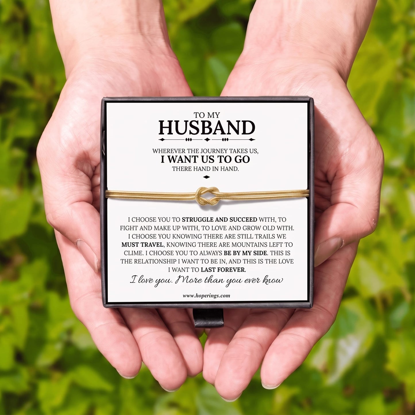 To My Husband - Forever Linked Bracelet