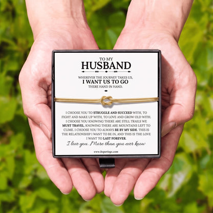 To My Husband - Forever Linked Bracelet