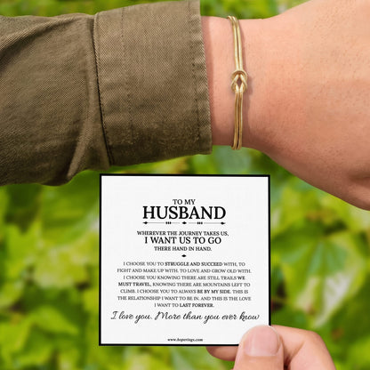 To My Husband - Forever Linked Bracelet
