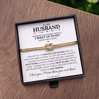 To My Husband - Forever Linked Bracelet