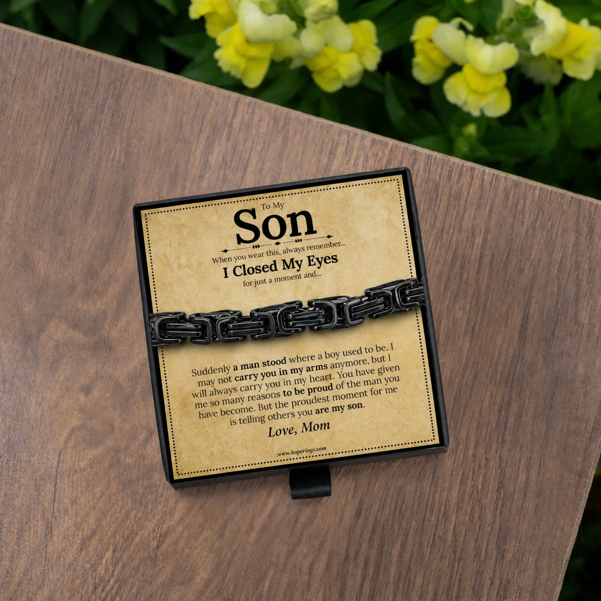 To My Son - Forever Linked Bracelet