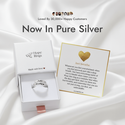 Just Breathe Ring - Pure Silver