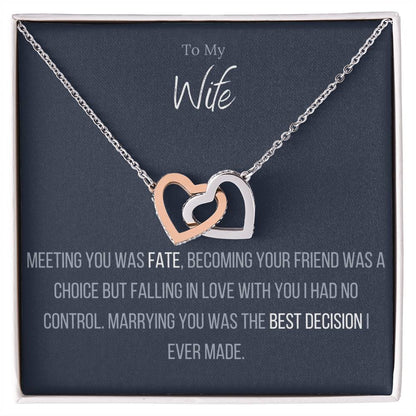 Interlocking Love™ Necklace To My Wife