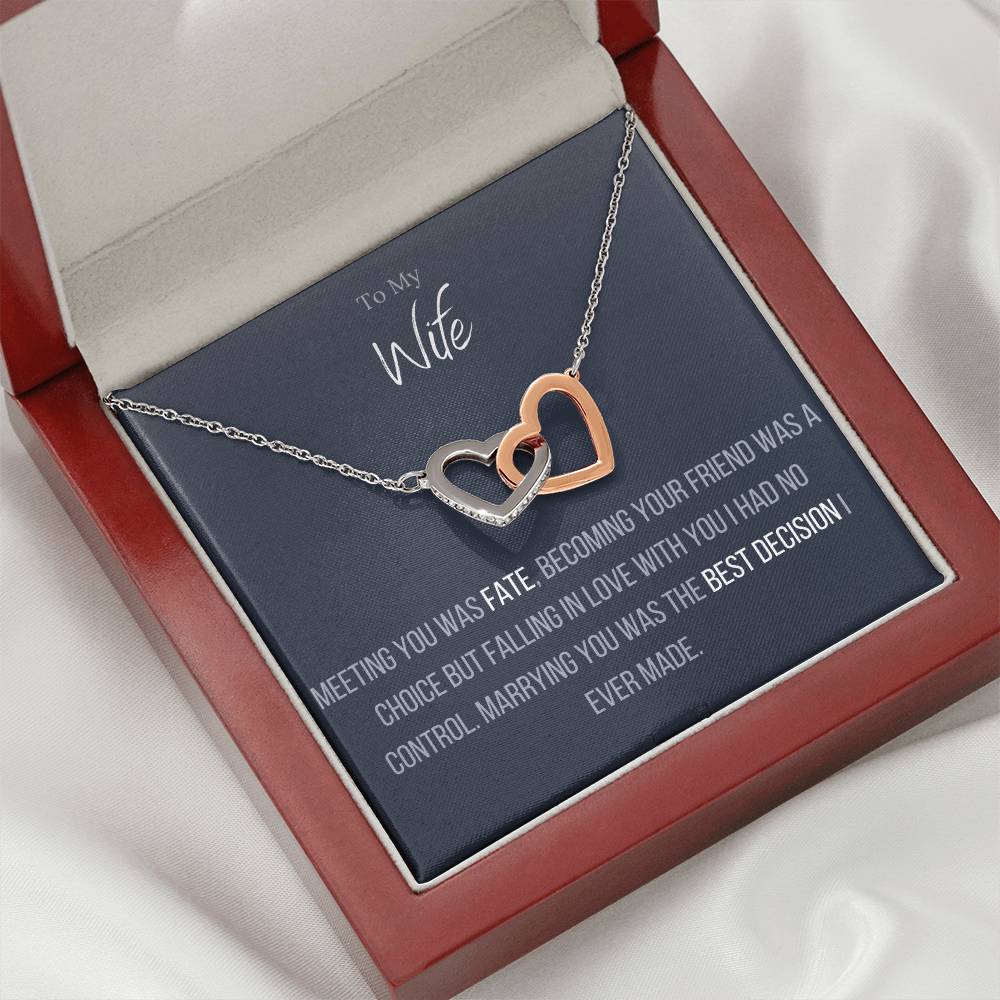 Interlocking Love™ Necklace To My Wife