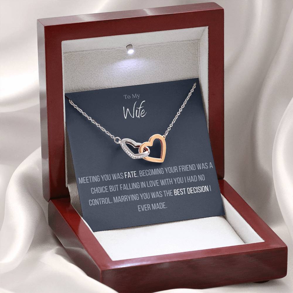 Interlocking Love™ Necklace To My Wife