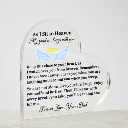 Forever In My Heart Acrylic Plaque