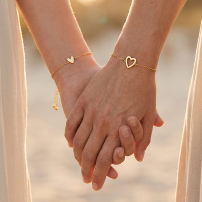 Mom & Me Matching Heart Bracelets
