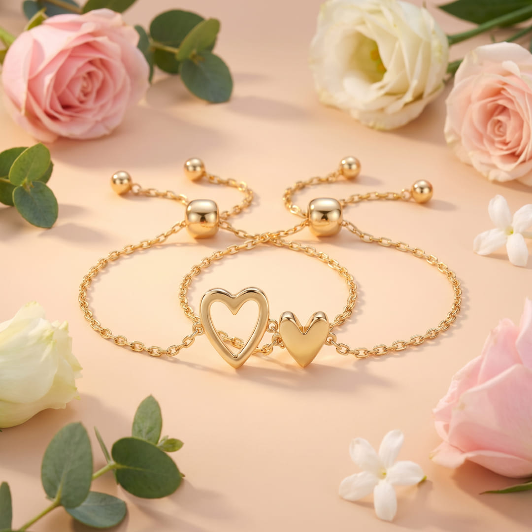 Mom & Me Matching Heart Bracelets