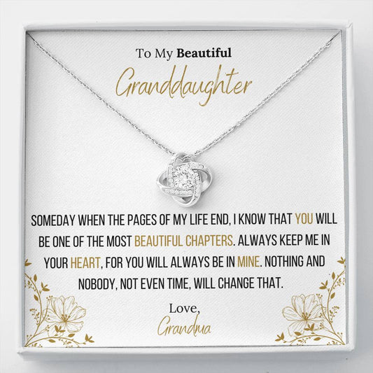The Infinity Love Knot Necklace™ To My Granddaughter