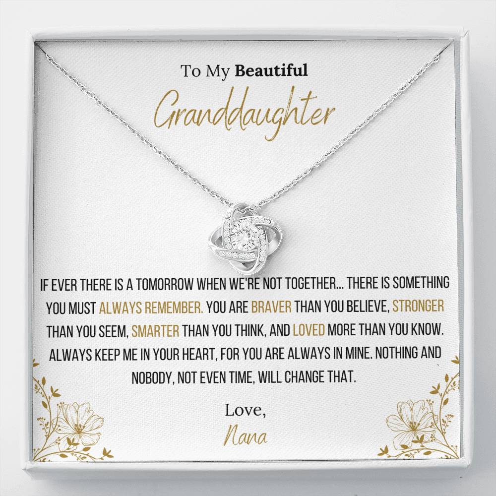 The Infinity Love Knot Necklace™ To My Granddaughter