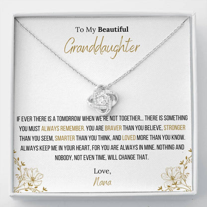 The Infinity Love Knot Necklace™ To My Granddaughter