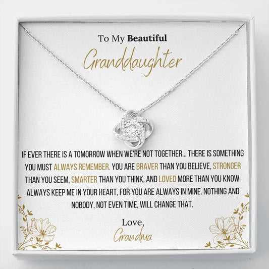 The Infinity Love Knot Necklace™ To My Granddaughter
