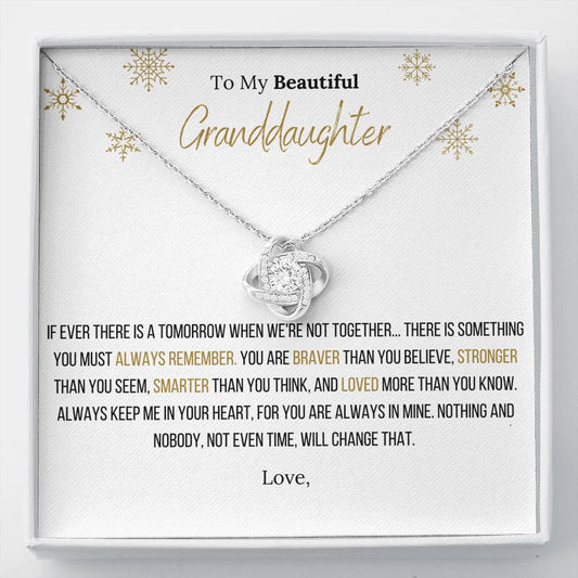 The Infinity Love Knot Necklace™ To My Granddaughter